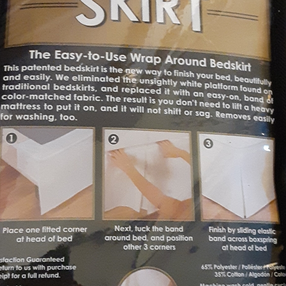 Wonderskirt Bedding Wonder Skirt Wrap Around Bedskirt Easy To Use